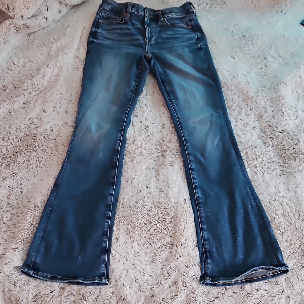 American Eagle Outfitters Blue Flare & Wide Leg Jeans